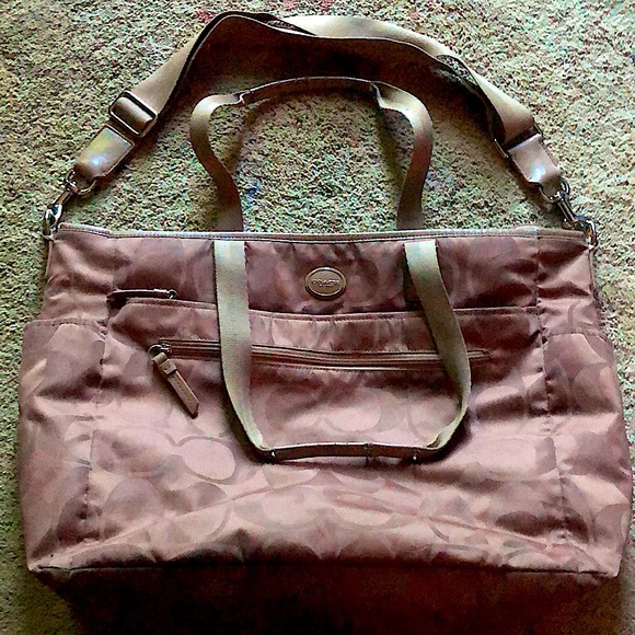 Coach Canvas Tote - 14x13x5.5 - Picture 2 of 2